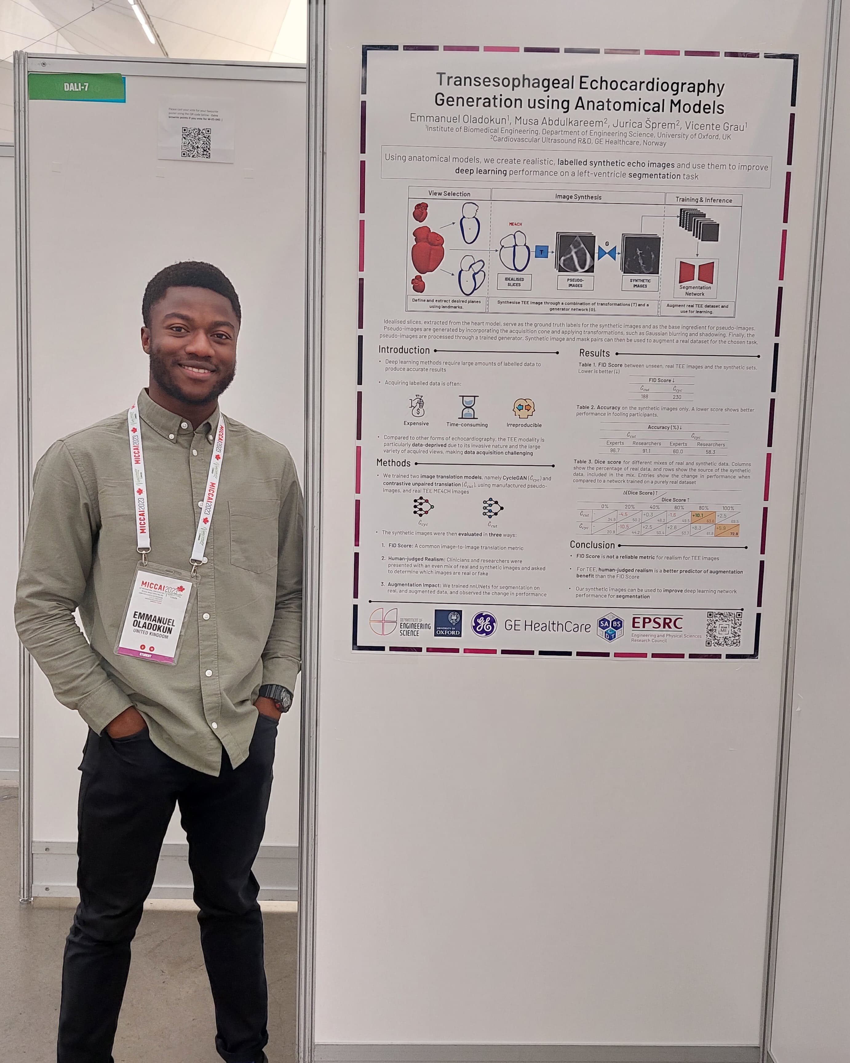 MICCAI 2023 poster photo